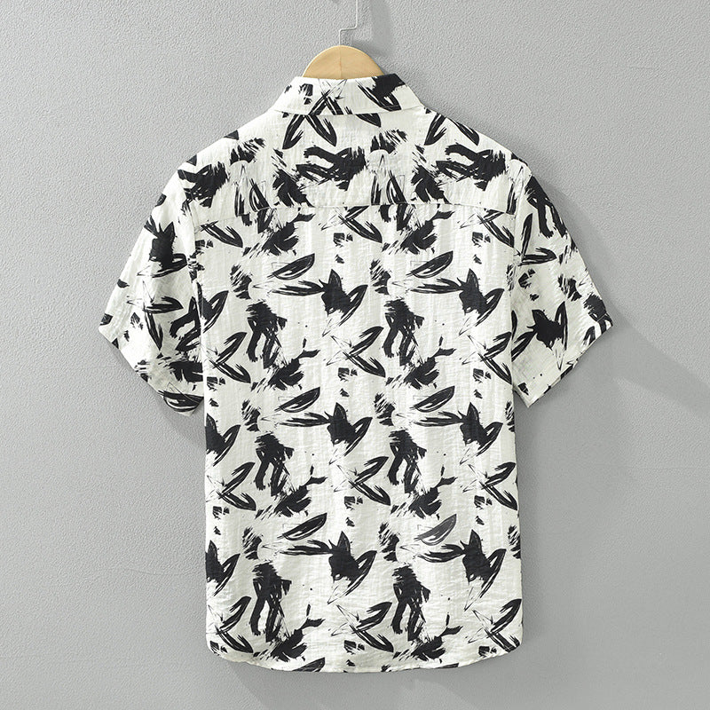 Maxwell Abstract Cotton Shirt