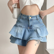 Lillian Lotus Denim Skirt