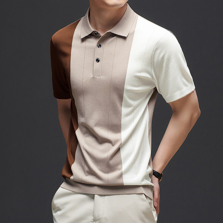 Belmont Colorblock Knit Polo