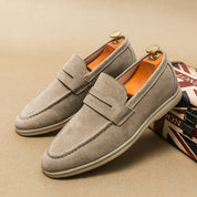 Cole Suede Penny Loafers