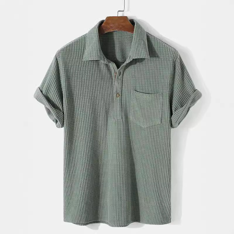 Asher Textured Knit Polo