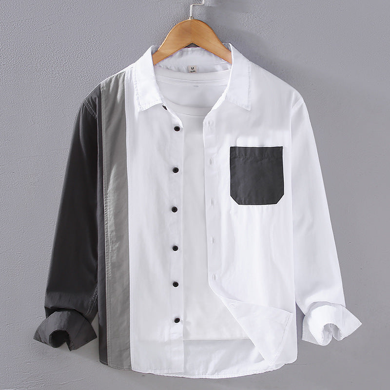 Drew Cotton Colorblock Shirt