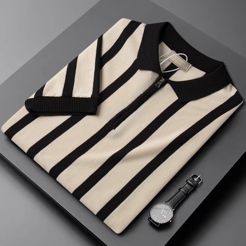Kingsley Knit Striped Polo