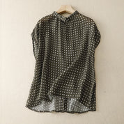 Verona Polka Dot Sleeveless Blouse
