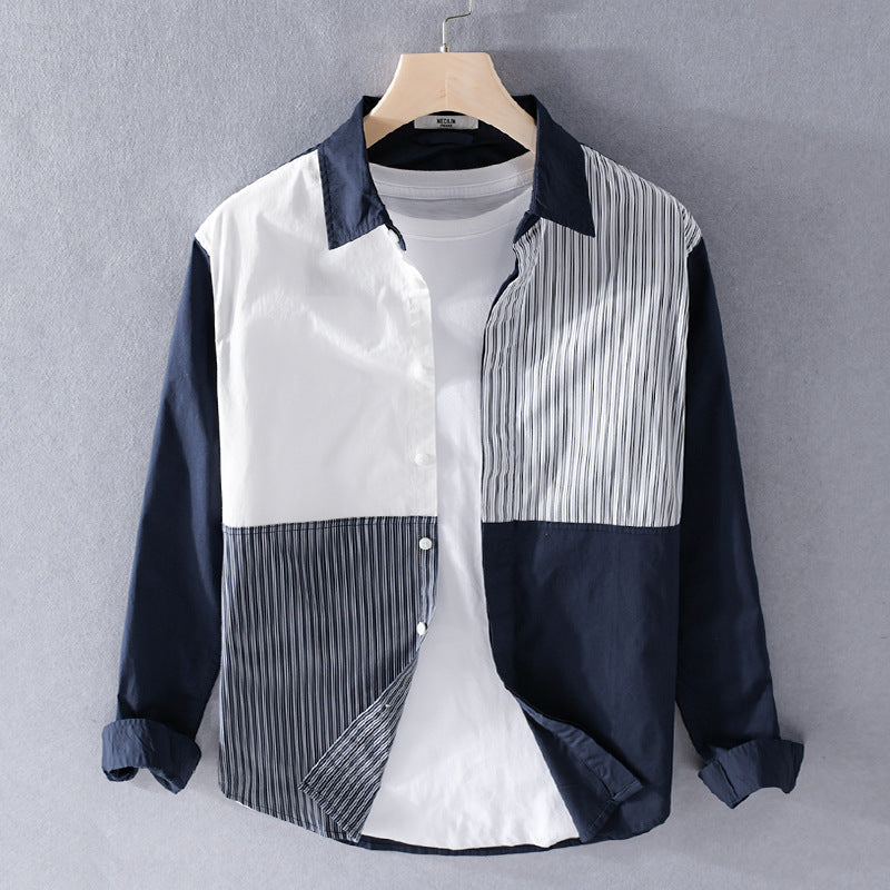 August Patchwork Cotton Shirt