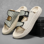 Kastel Houndstooth Sandals