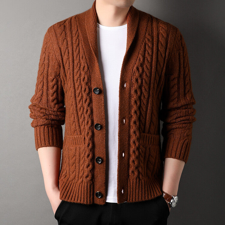 Weston Cable-Knit Cardigan