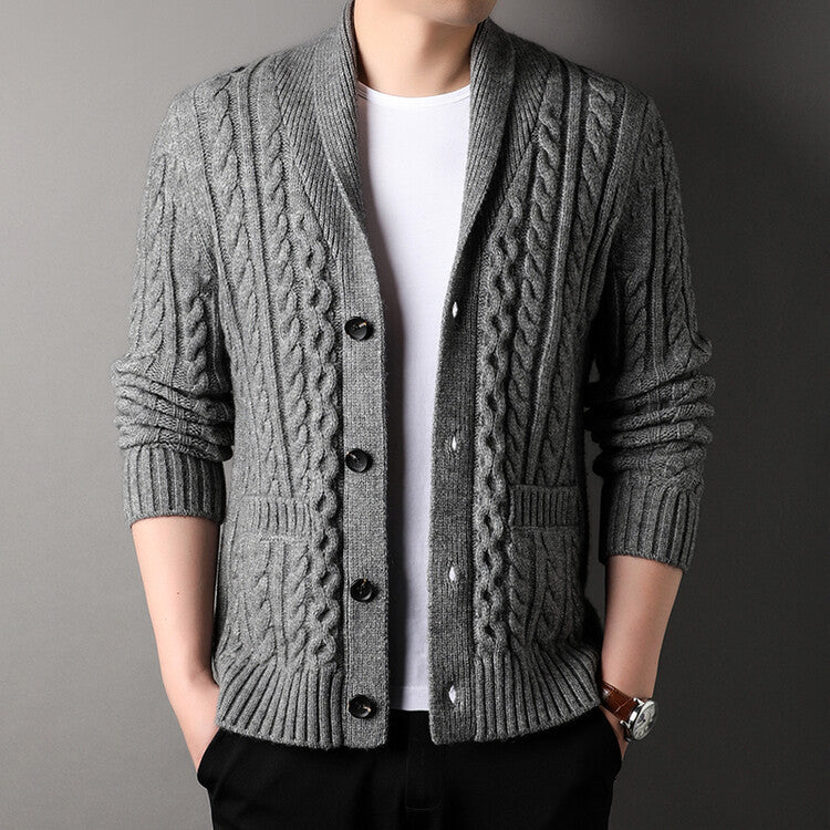 Weston Cable-Knit Cardigan