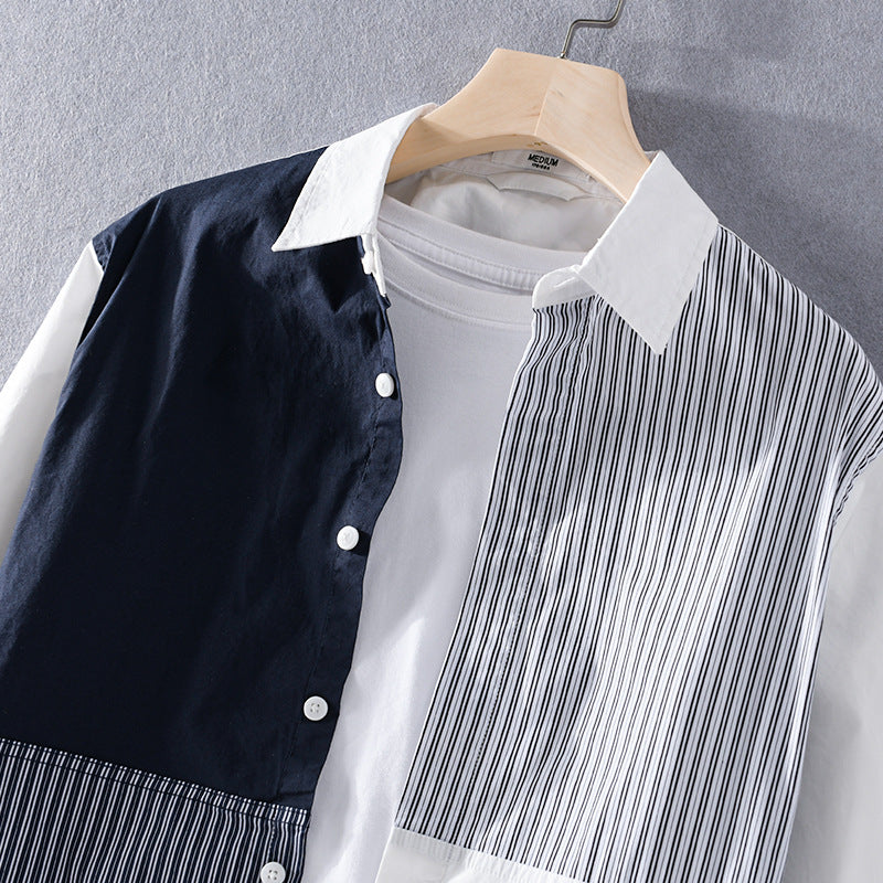 August Patchwork Cotton Shirt