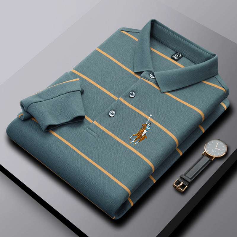 Wexford Striped Cotton Polo