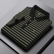 Telford Striped Cotton Polo
