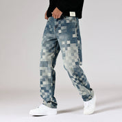 Harlan Washed Checkered Jeans
