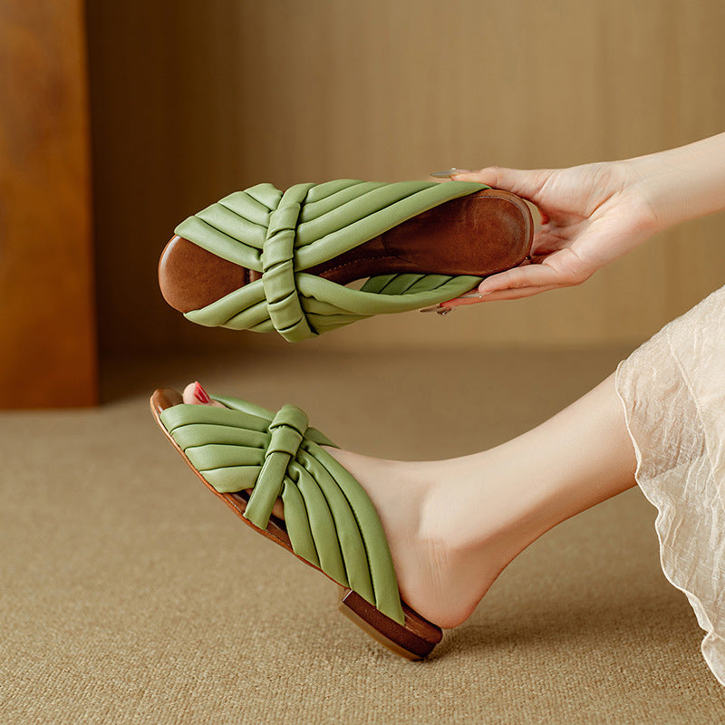Amelia Braided Slip-Ons