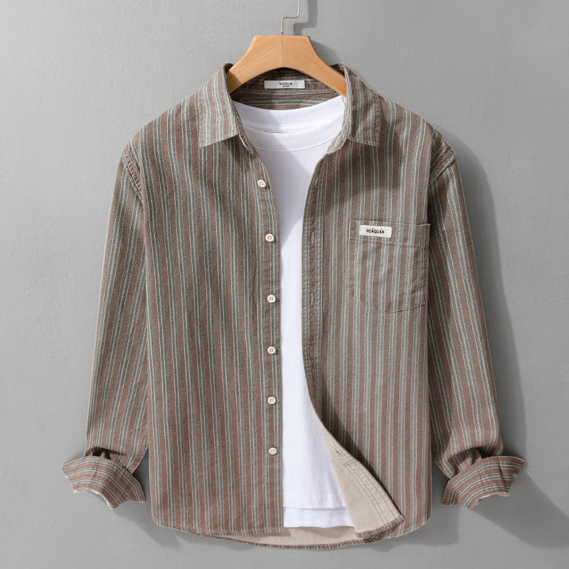 Callahan Cotton Striped Shirt