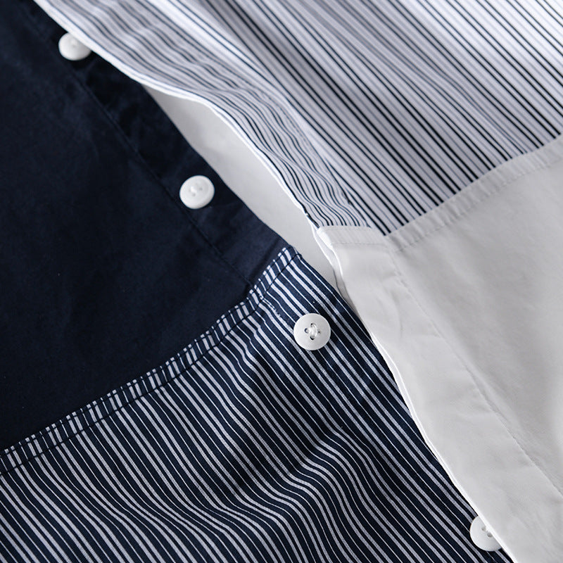 August Patchwork Cotton Shirt