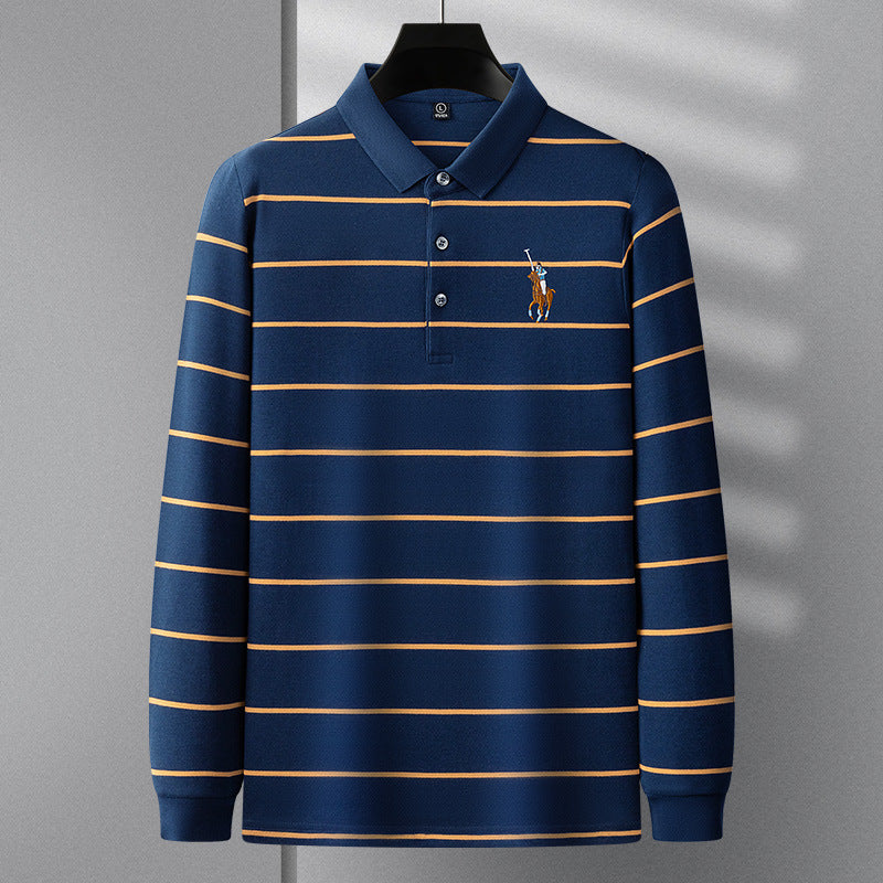 Wexford Striped Cotton Polo