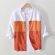 Beau Colorblock Linen Shirt