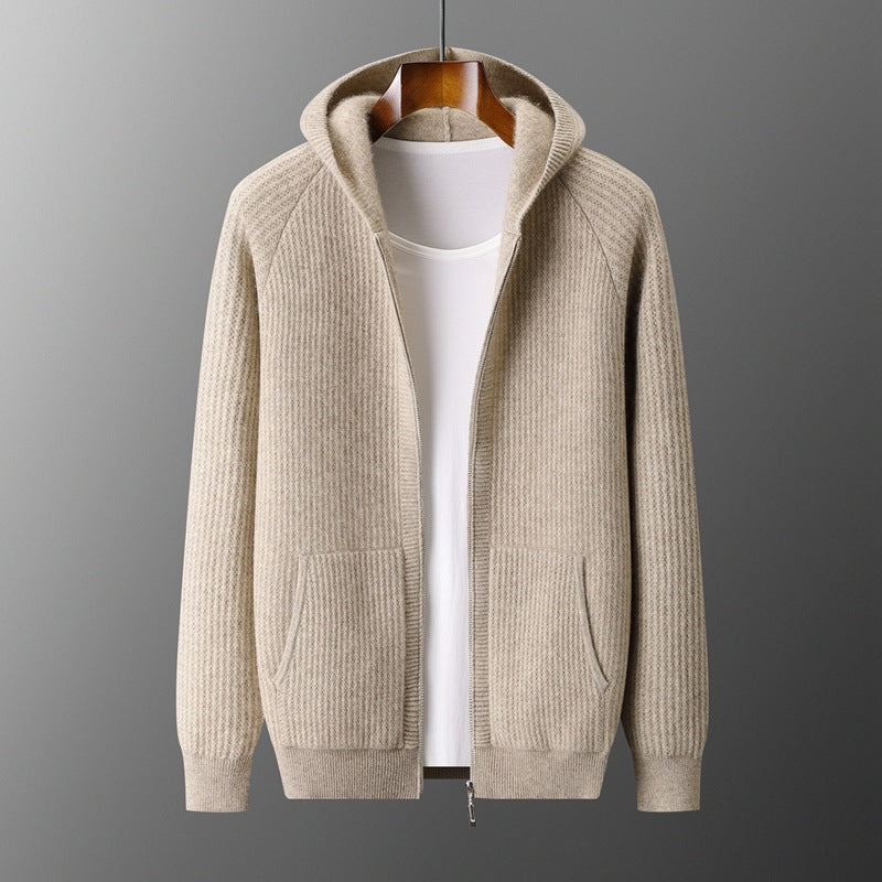 Lucerne Wool Hooded Cardigan