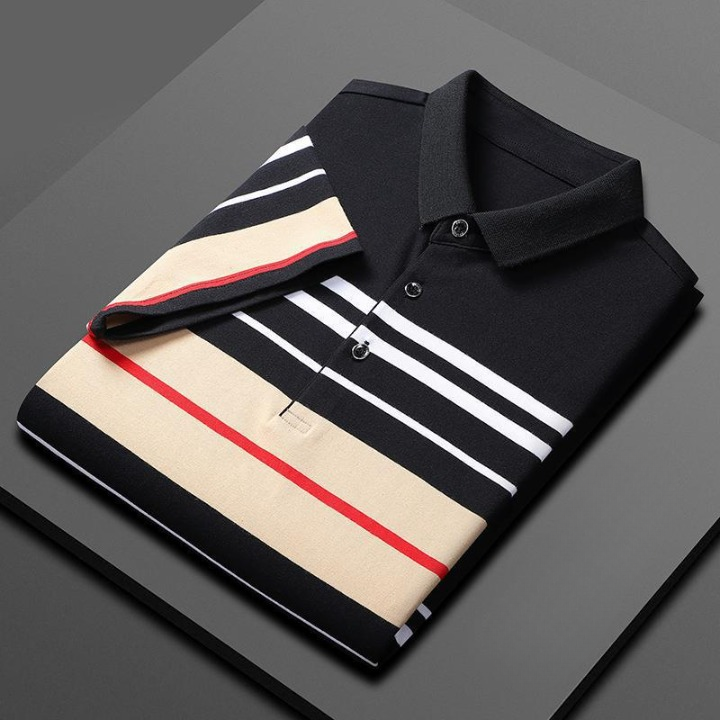 Stratford Striped Cotton Polo