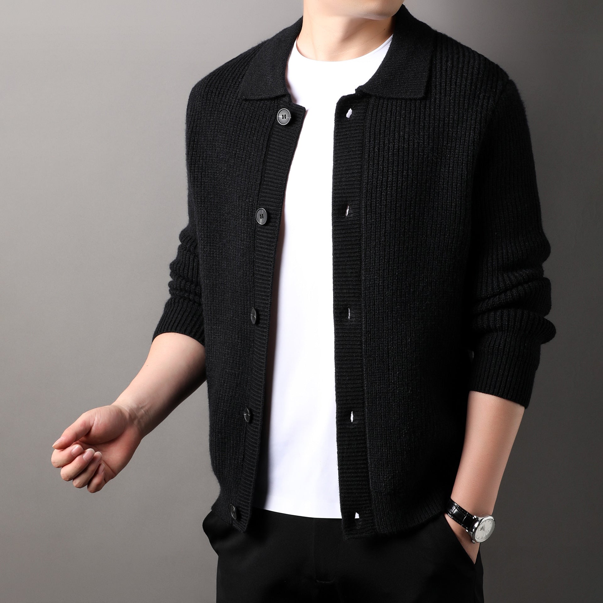 Castano Ribbed Cardigan