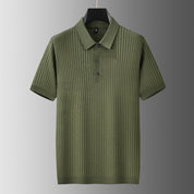 Pierce Ribbed Knit Polo