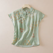 Florence Linen Floral Top
