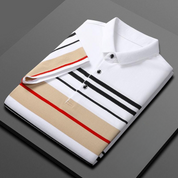 Stratford Striped Cotton Polo