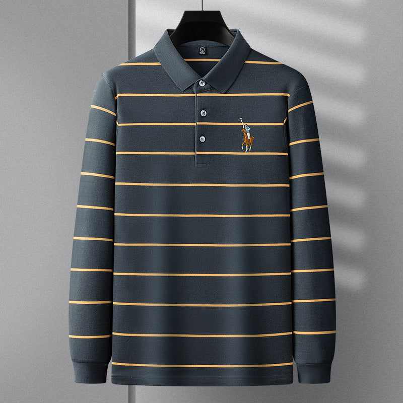 Wexford Striped Cotton Polo