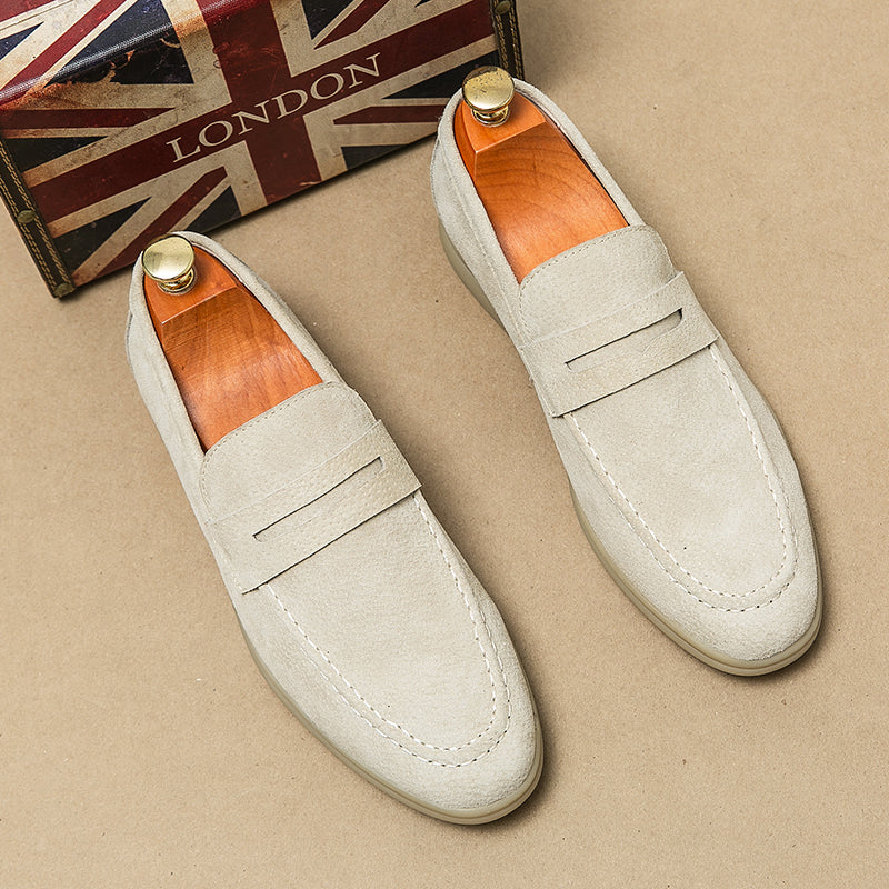 Cole Suede Penny Loafers