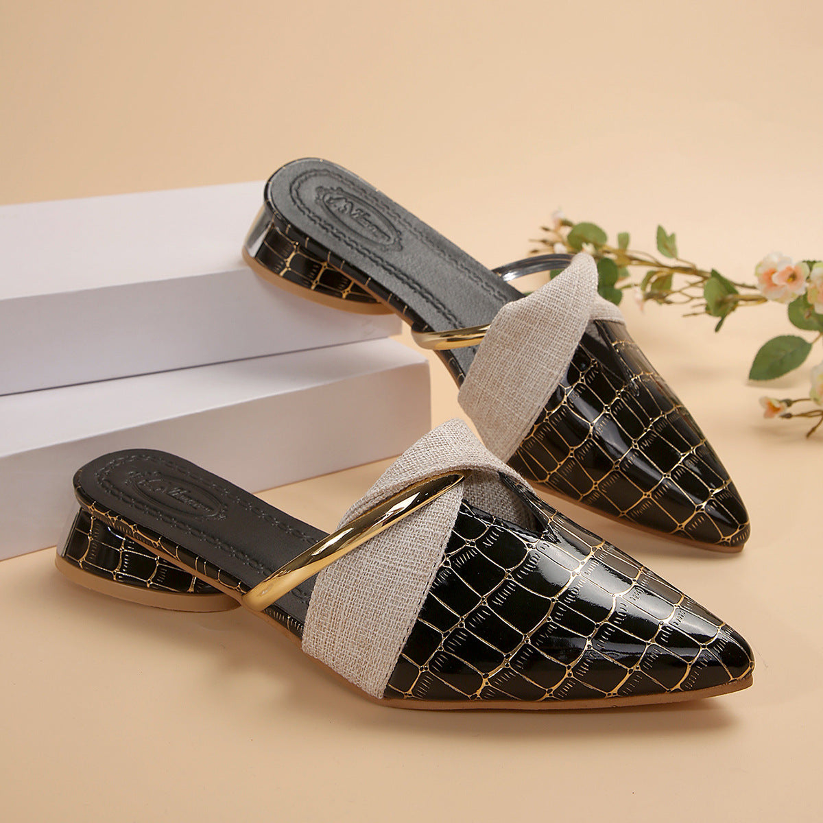 Lenora Slip-On Mules