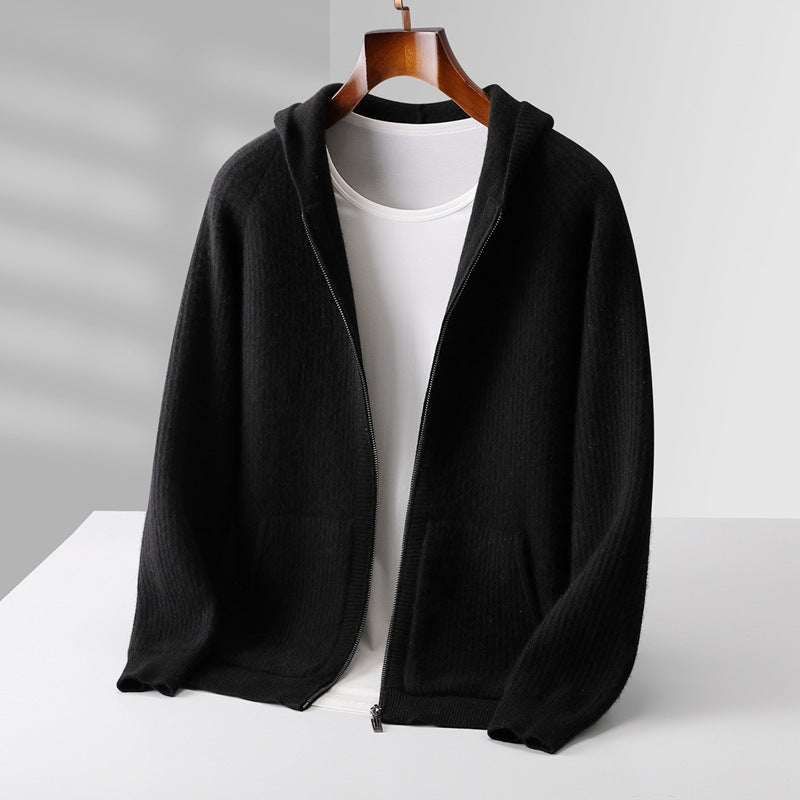 Lucerne Wool Hooded Cardigan