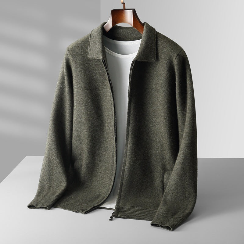 Marquez Wool Zip Cardigan