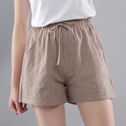 Ivy Cotton Striped Shorts