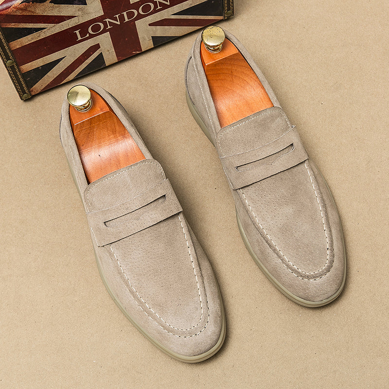 Cole Suede Penny Loafers