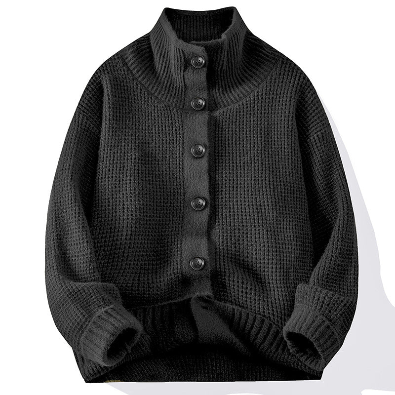 Aragon Waffle-Knit Cardigan