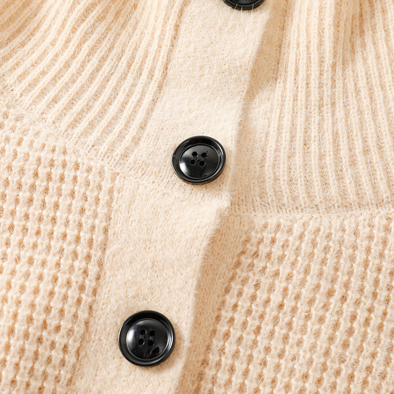 Aragon Waffle-Knit Cardigan