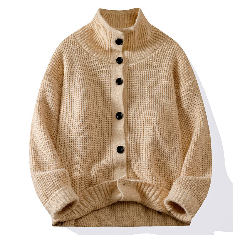 Aragon Waffle-Knit Cardigan