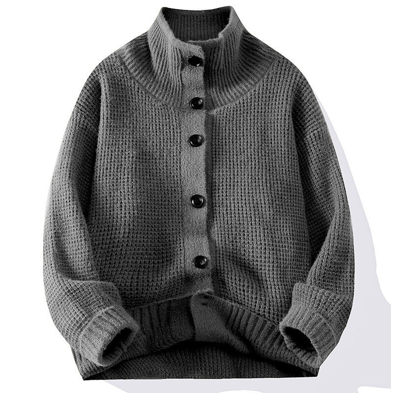 Aragon Waffle-Knit Cardigan