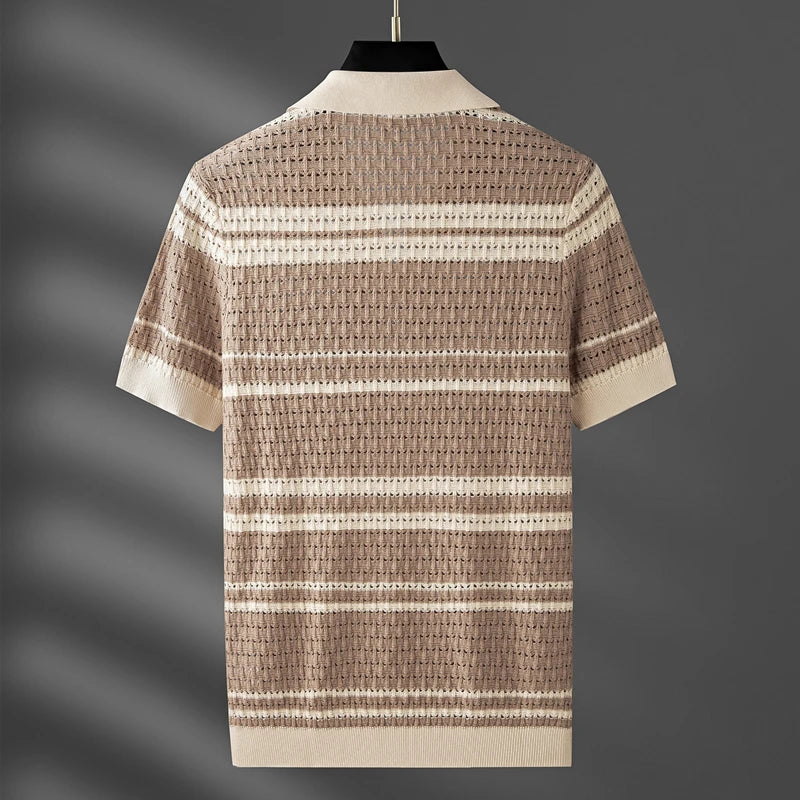 Riviera Striped Polo Shirt
