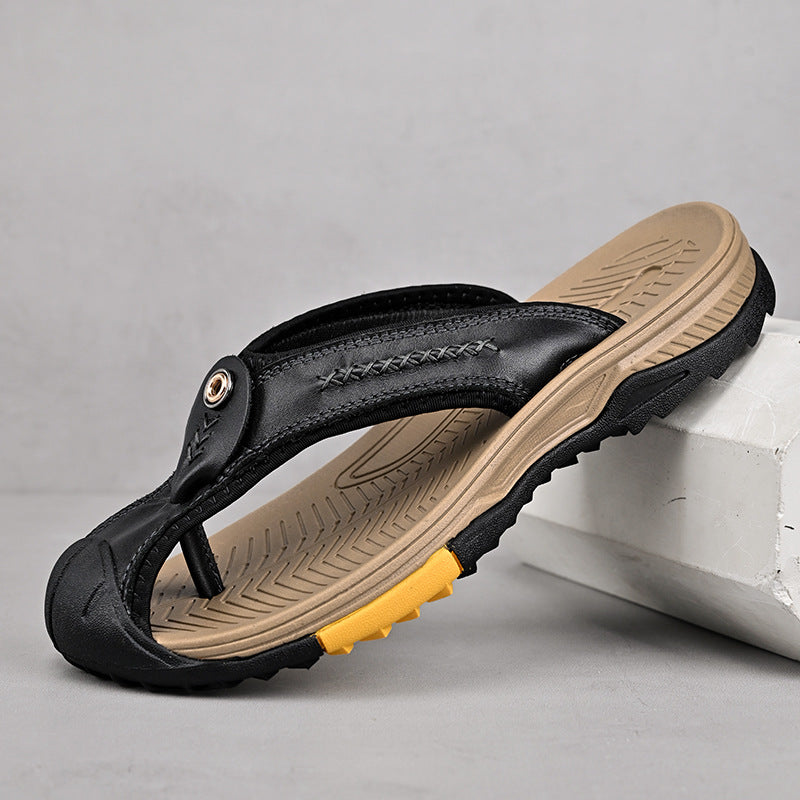 Flint Leather Thong Sandals
