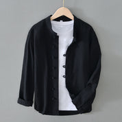 Jinzo Mandarin Collar Shirt