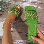 Veronica Studded Slides