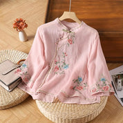 Celine Cotton Floral Blouse