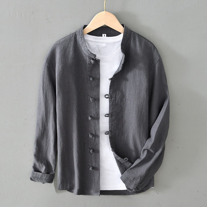 Jinzo Mandarin Collar Shirt