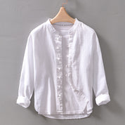 Kenji Mandarin Collar Shirt