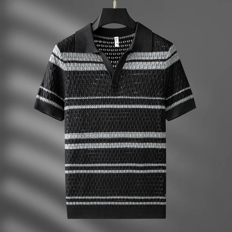 Riviera Striped Polo Shirt