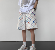 Heath Frayed Patchwork Shorts