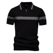 Carrington Zip Striped Polo