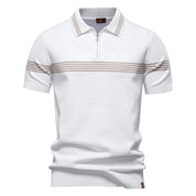 Carrington Zip Striped Polo