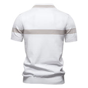 Carrington Zip Striped Polo